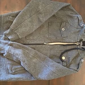 Grey zip up jacket